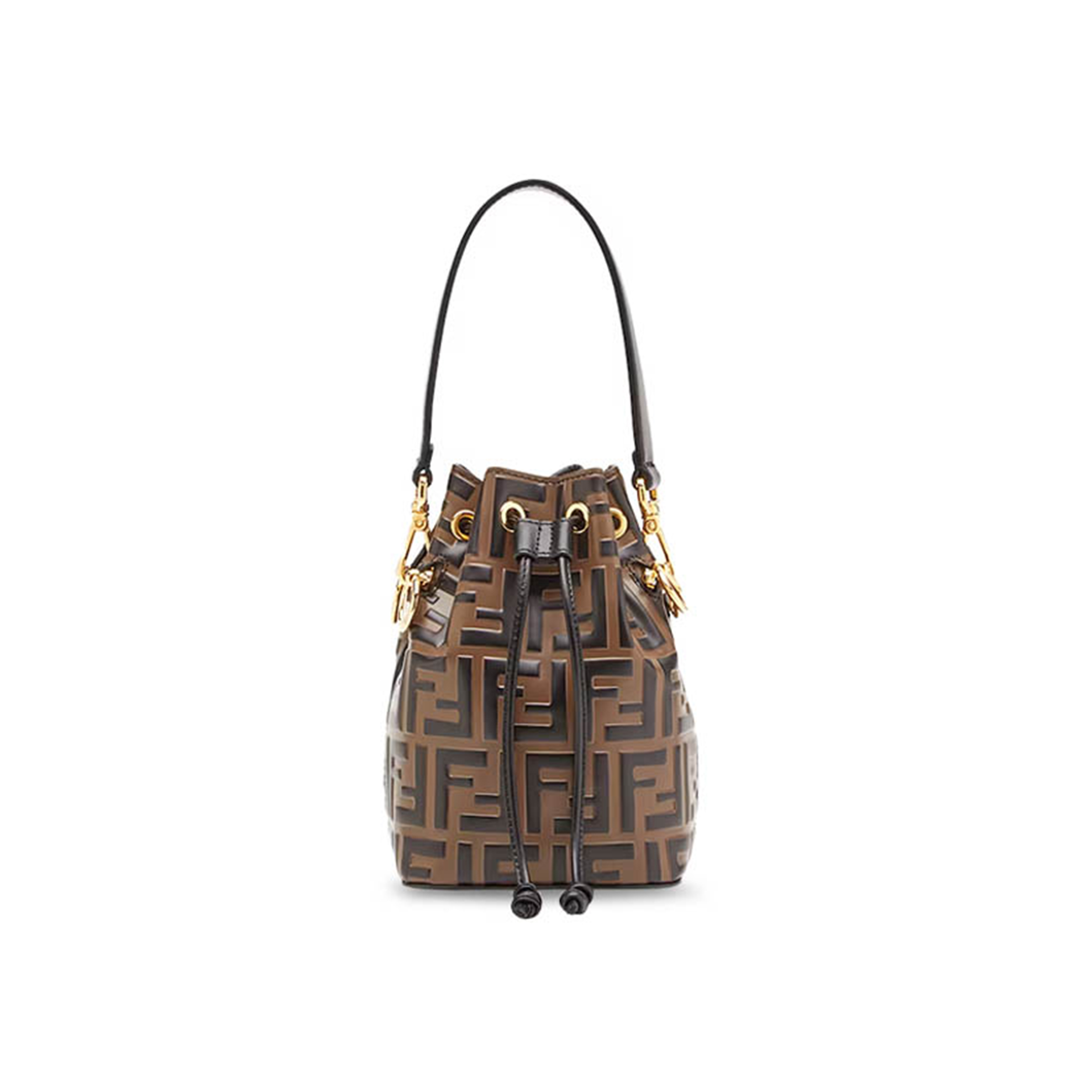 F**di mon trÉsor bucket bag in brown (18*12*10cm)